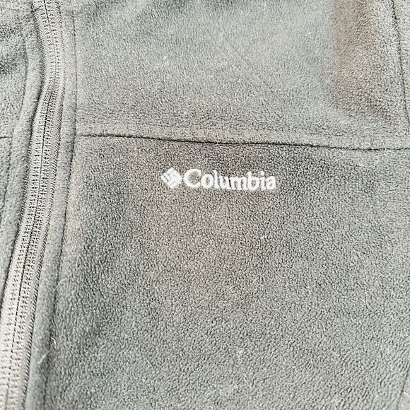 Columbia Fleece Womens Medium Black Full Zip Mock Neck Sweatshirt Outdoor - Picture 3 of 11
